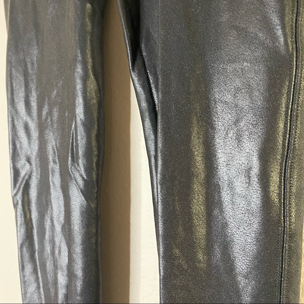 SPANX black faux leather leggings S - Picture 5 of 12